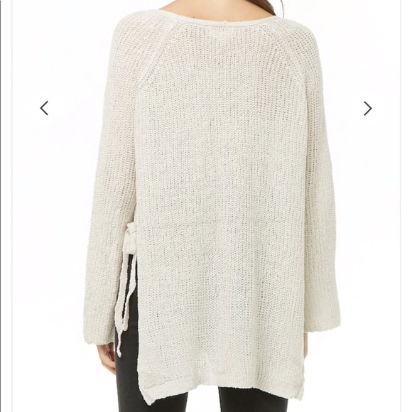 High-Low Side-Tie Sweater - Picture 4 of 4